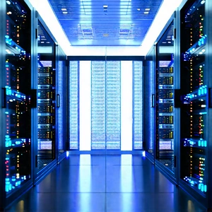 (futuristic:1.47) Server Room With Image, There