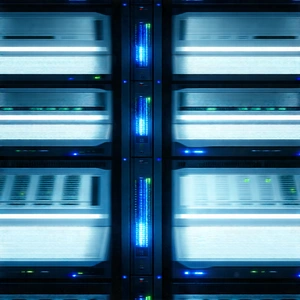 Tech Landscape Photography: (futuristic:1.24) server room