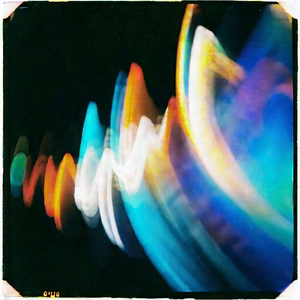 Abstract Polaroid Style: Kinetic energy captured in abstract form