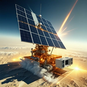 A Futuristic-looking Structure With A Solar Panel On Top