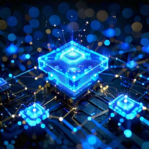 Blockchain Network Visualization With Image, There