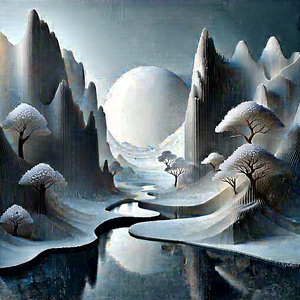 Abstract Matte Painting: Conceptual Representation Of Memory With Image, There
