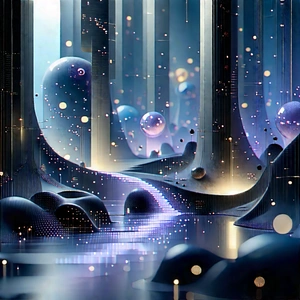 Futuristic Innovation Hub With Image, There