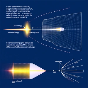 The Image Is A Diagram That Shows The Process Of Laser Sailing