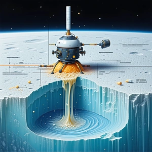 detailed illustration space station