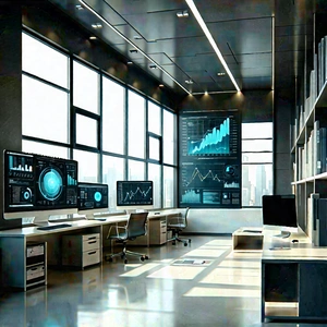 Educational Technology In Tech Office With Image, There