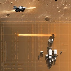 A Space Shuttle Is Flying Through The Air, With A Jet Fighter Flying Close Behind It