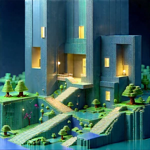 Abstract Voxel Art: Conceptual Representation Of Complexity With Model Large