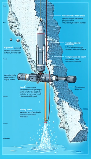 A Diagram Is Shown Of A Space Shuttle Connected To A Cable