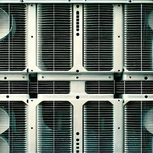 Close-up of cooling system