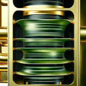 Close-up of cooling system