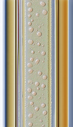 A Close-up Of A Yellow And Green Striped Object, Possibly A Piece Of Fabric Or A Wallpaper