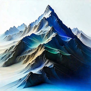 Nature Abstract Design: Aerial view of (mountain:1.21) range