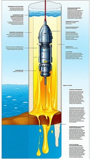 The Image Is A Diagram Of A Submarine, Showing The Various Components And Their Functions