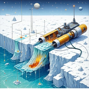 colorful detailed illustration spacecraft