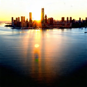 Urban Architectural Photography: Cityscape Of Downtown District During Sunrise With Captures Beautiful