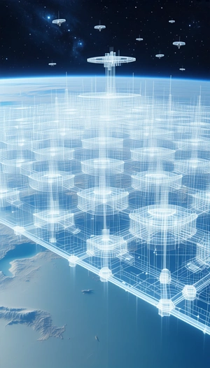 The Image Is A 3d Representation Of A City, With A Large Number Of Buildings And Structures