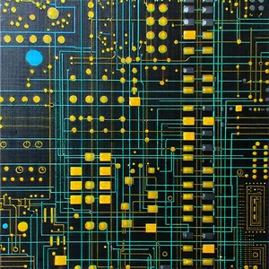 Tech Gouache Painting: Close-up of sensor array