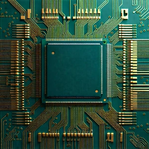Close-up of microprocessor
