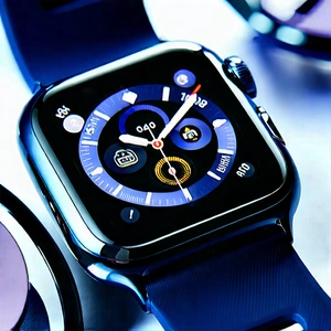 Smart Watch With Streaming Content With Blue Watch