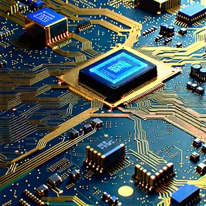 Circuit board with digital particles