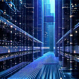 Close-up Of Sensor Array With Blue White