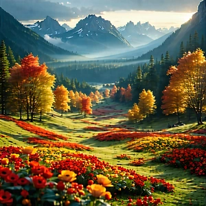 Lifestyle Landscape Photography: Holiday Celebration During Autumn With Beautiful, Lush