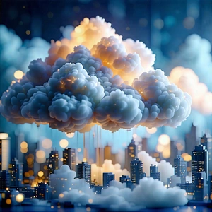Tech Tilt-shift Photography: Cloud Computing Visualization With Image, There