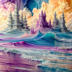 Abstract Tilt-Shift Photography: Chaos represented through color transitions