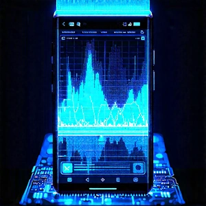 Smartphone With Data Visualization With Cell Phone