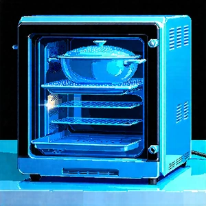 Innovative Smart Appliance Design With Blue Oven