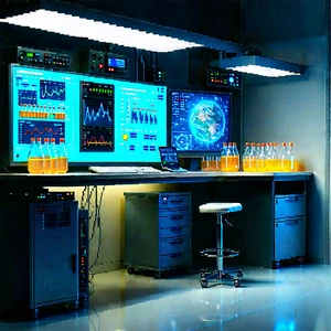 Entertainment Technology In Modern Laboratory With Image, There