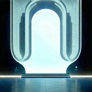 Futuristic Innovation Hub With Large, Open