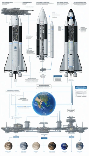 The Image Is A Diagram Showing The Relationship Between A Space Shuttle And The Earth