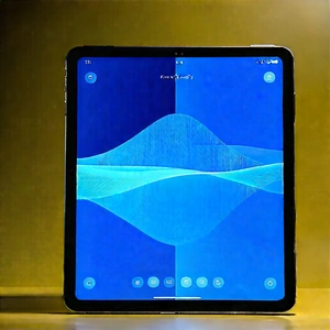 Tablet With Data Visualization With Black Tablet