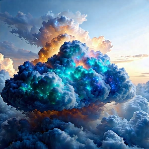 Cloud Computing Visualization With Image, There