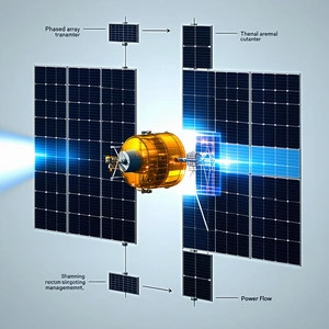 A Spacecraft With A Solar Panel On Its Side