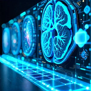 Tech Voxel Art: Innovative medical technology design