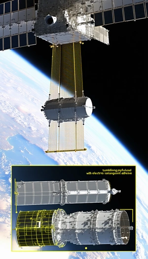 Two Spacecrafts, One On The Left Side And The Other On The Right Side Of The Frame