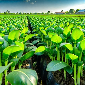 Agricultural Technology In Research Center With Large Field