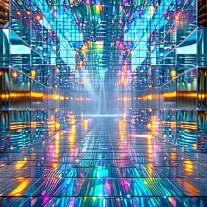 Abstract Advertising Photography: Tessellation with prismatic light