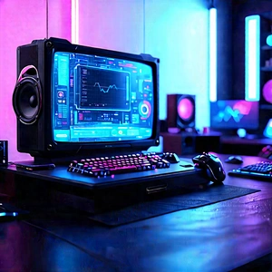 Entertainment Technology In Tech Office With Image, There