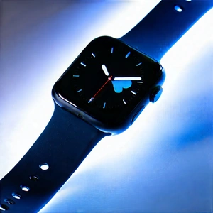 Smart Watch With Holographic Display With Black Apple