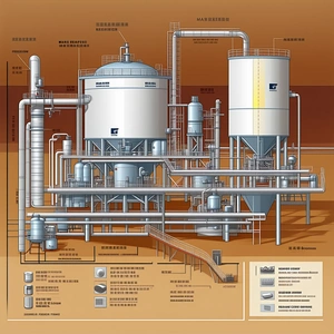 detailed drawing chemical plant