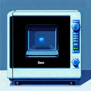 Innovative Smart Appliance Design With Blue White