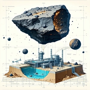 In The Image, There Is A Large Rock With A Hole In The Middle, Surrounded By Smaller Rocks