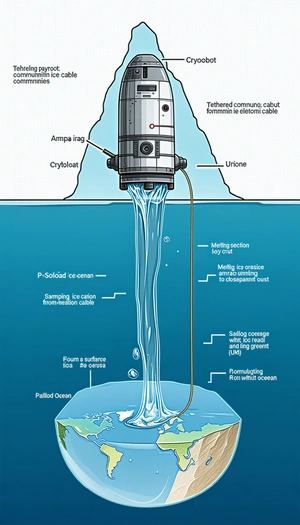A Diagram Of A Submarine, With A Focus On The Submarine's Engine