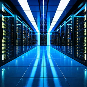 Tech Hdr Photography: (futuristic:1.19) Server Room With Image, There