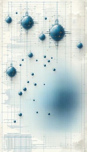 A Blue And White Drawing Of A Globe Is Displayed