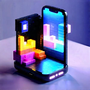 Smartphone With Digital Artwork With Cell Phone